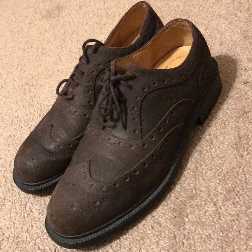 Men’s Rockport rough leather wingtips